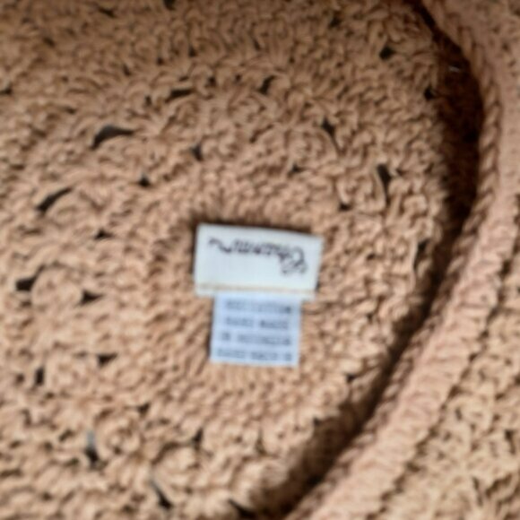 Vintage French Charm cotton beret crocheted - Picture 3 of 3